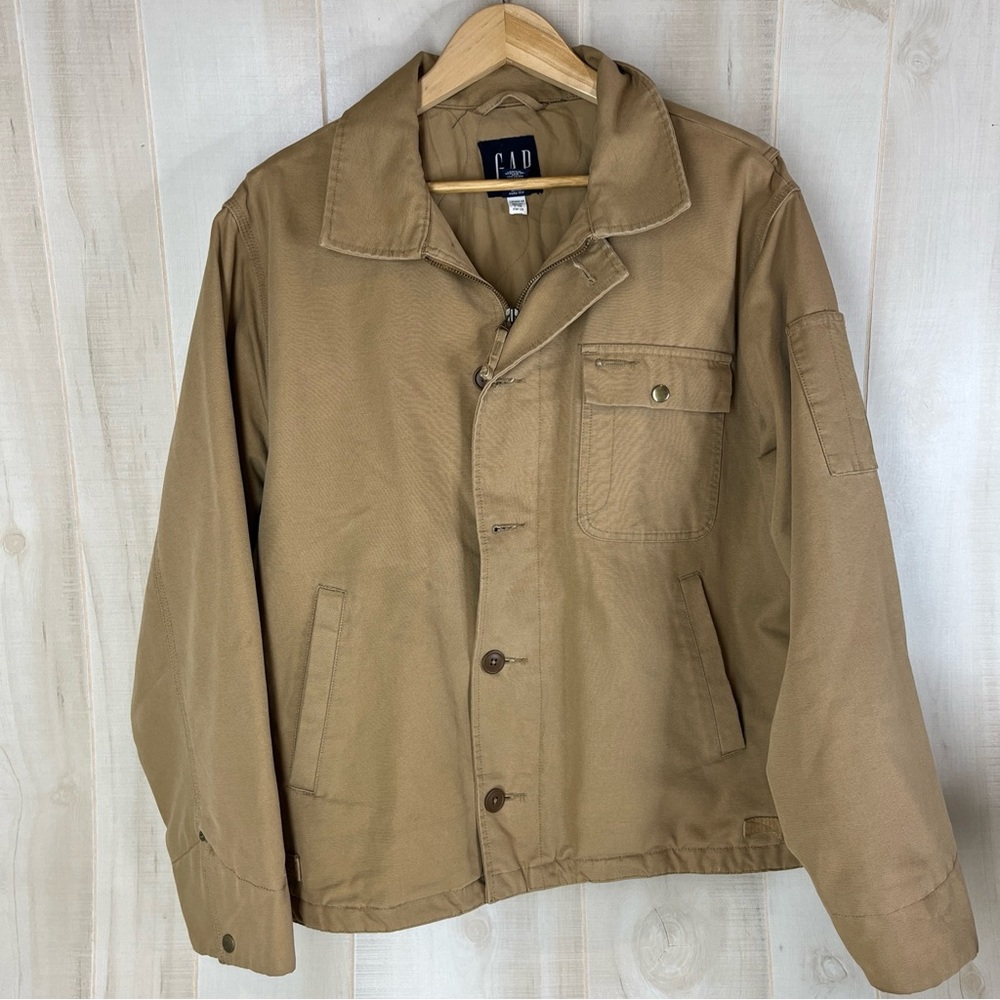 Vintage GAP Y2K Canvas Work Coat Chore Jacket Mens L
